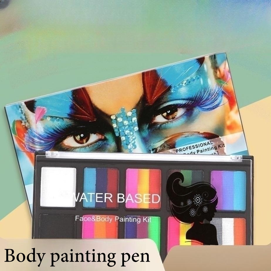 Beauty Makeup Events - Multicolor Rainbow Face Paint Water-Soluble Children's