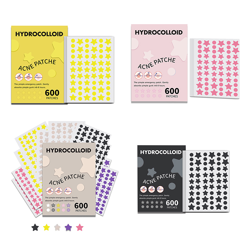 Beauty Makeup Remover - 600 PCS/Set Star Pimple Patch Acne