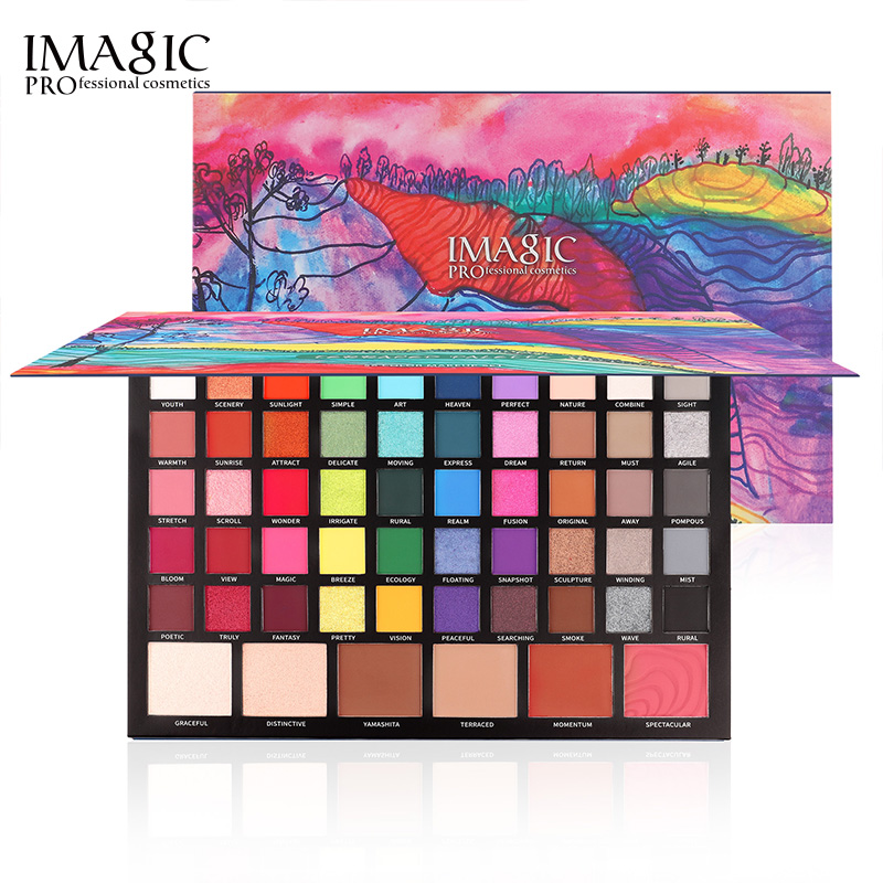 Beauty Makeup Palette - IMAGIC 56 Color Eyeshadow Palette 4in1