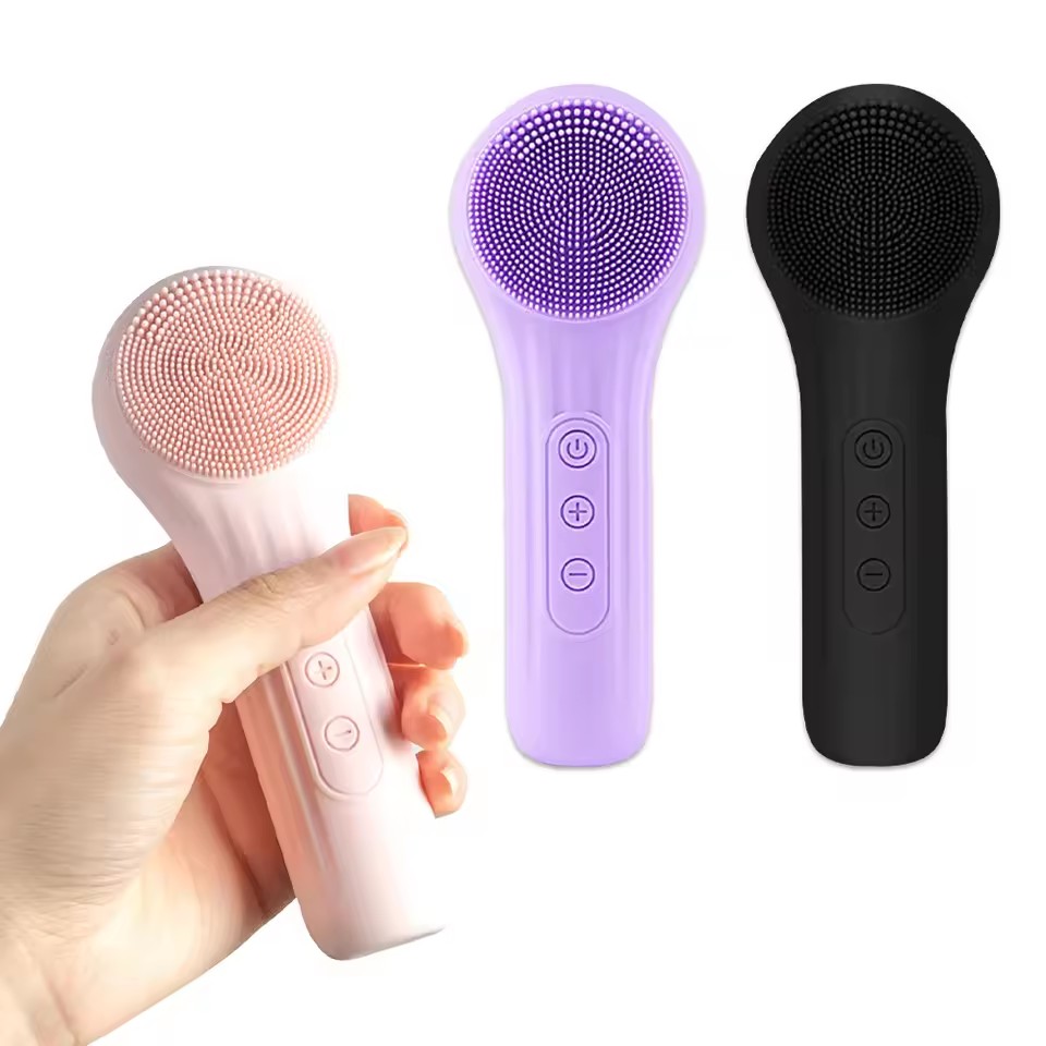 Electric Face Cleanser Brush - Sonic Waterproof Facial Cleansing Brush for