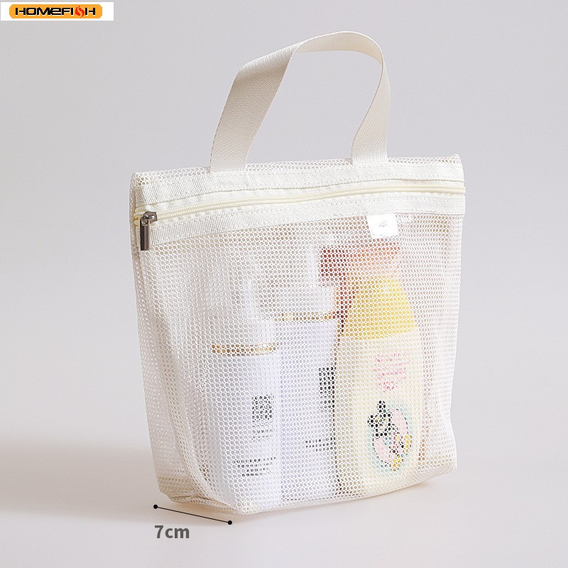 Beauty Preservation Makeup Bag - HOMEFISH Mesh Makeup Toiletry Storage Bags