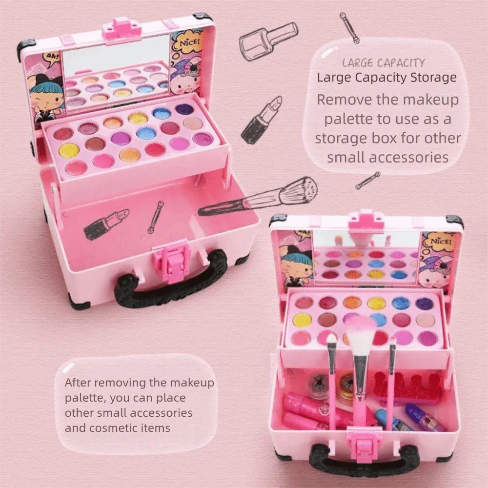 Beauty Makeup Kit For Girls - Lipstick Children's Makeup Eye Shadow Makeup