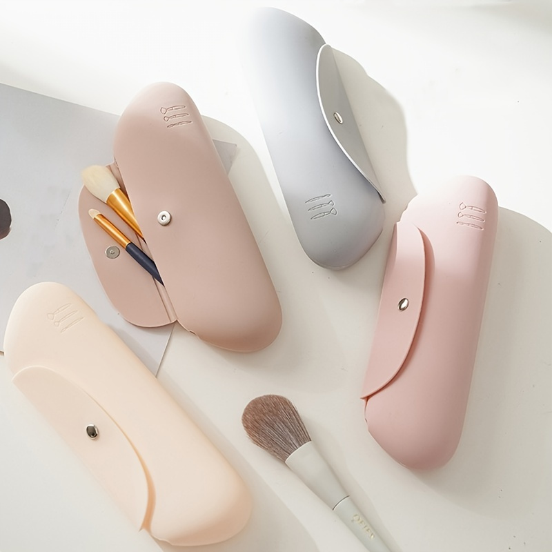 Makeup Beauty Ro - Silicone Travel Makeup Brush Holder, Anti-fall