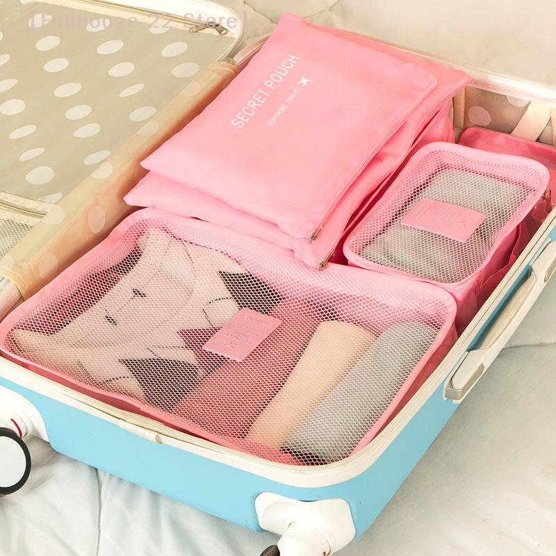 Beauty Preservation Makeup Bag - 【MAX-22】6-pieceTravel Organizer Portable Suitcase Organizer Clothes