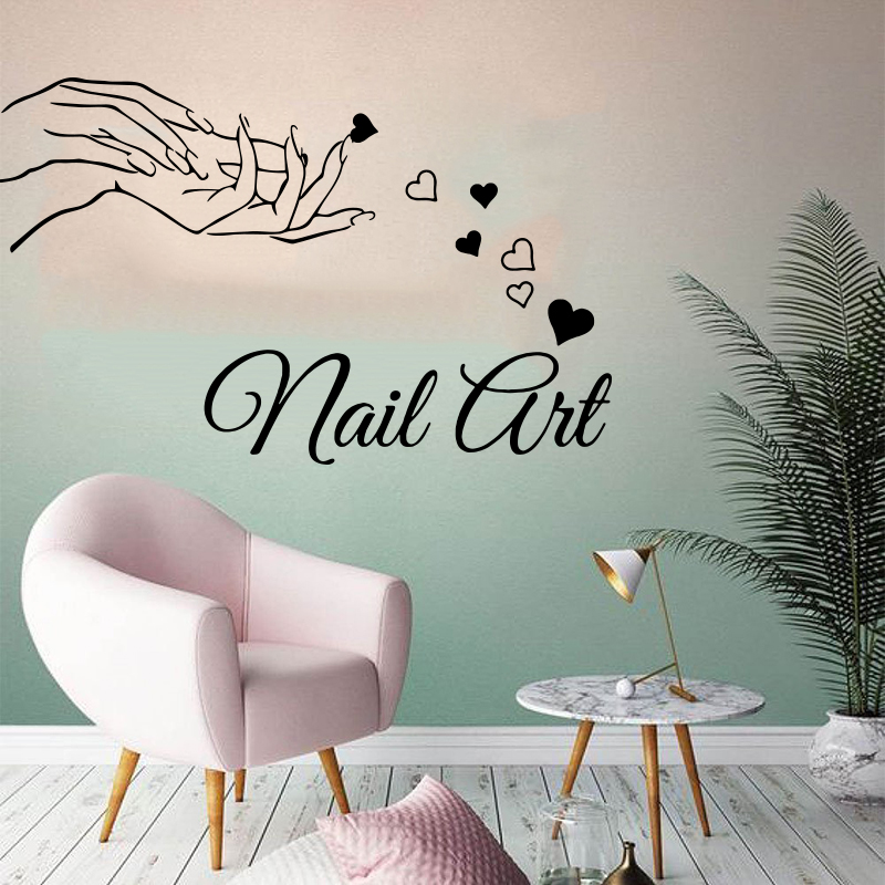 Beauty Makeup Fashion - Beauty Nail Salon Girl Hand Wall