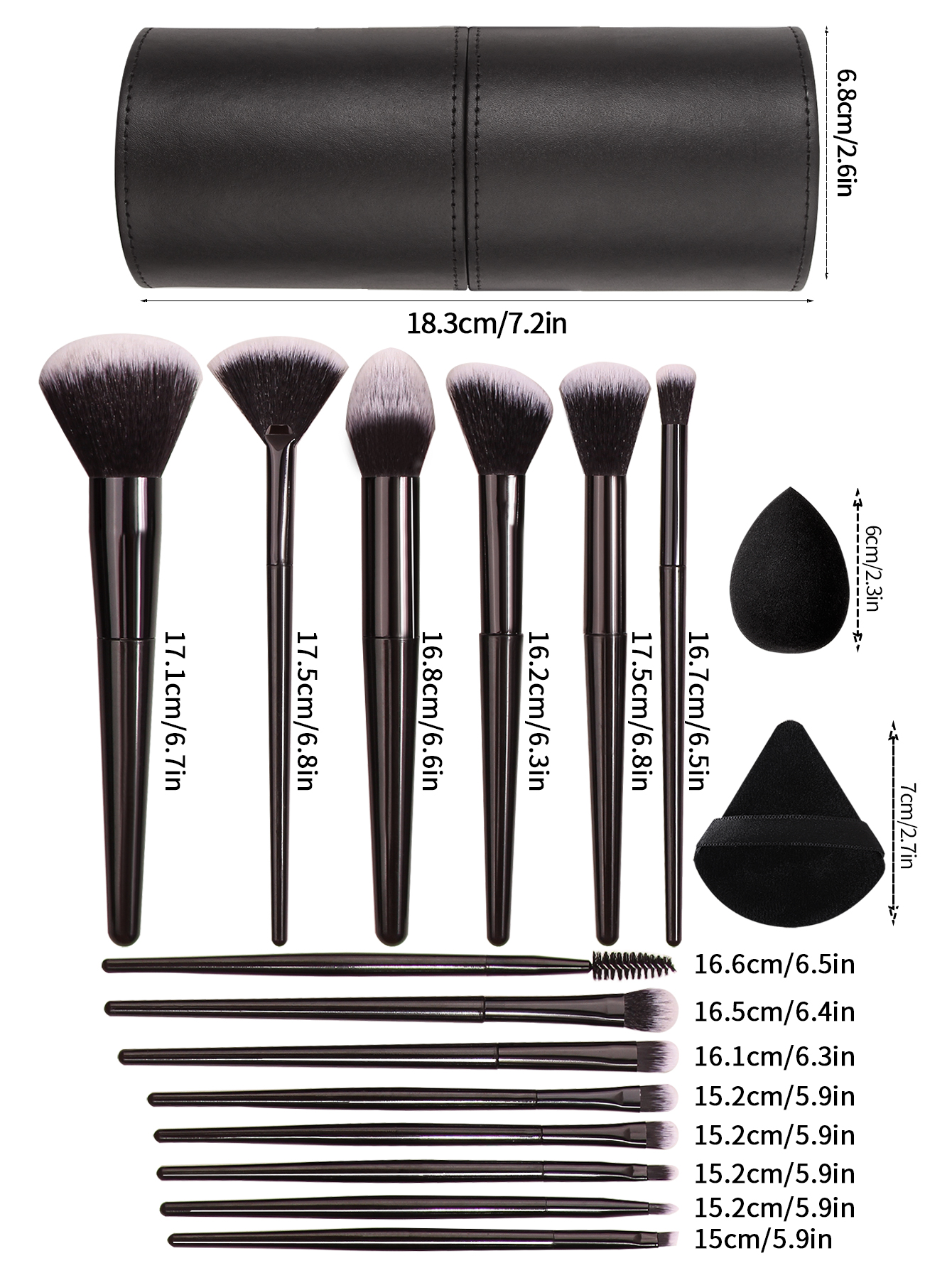 3~21pcs Fashion Makeup Brsuh S - Beauty Makeup Fashion avis et prix
