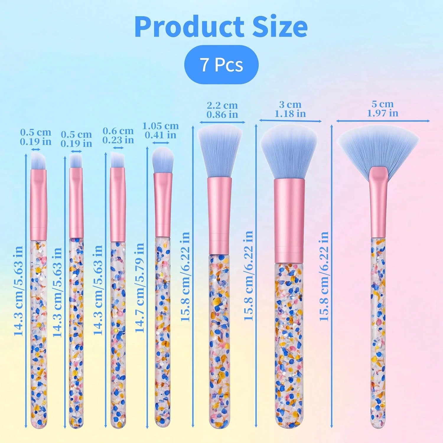 7 PCS Crystal Sparkles Makeup  - Beauty Makeup Kit For Girls avis et prix