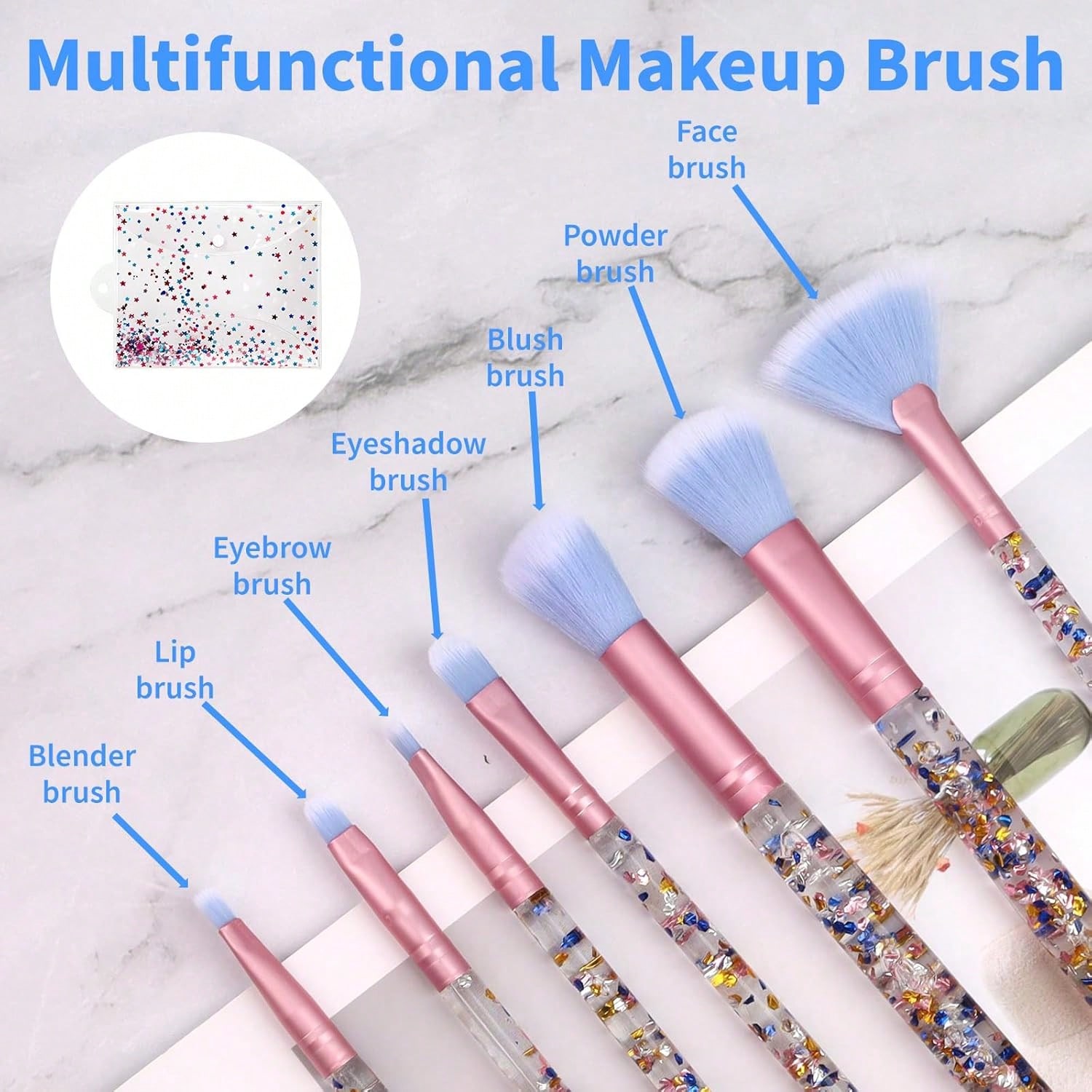 7 PCS Crystal Sparkles Makeup  - Beauty Makeup Kit For Girls avis et prix