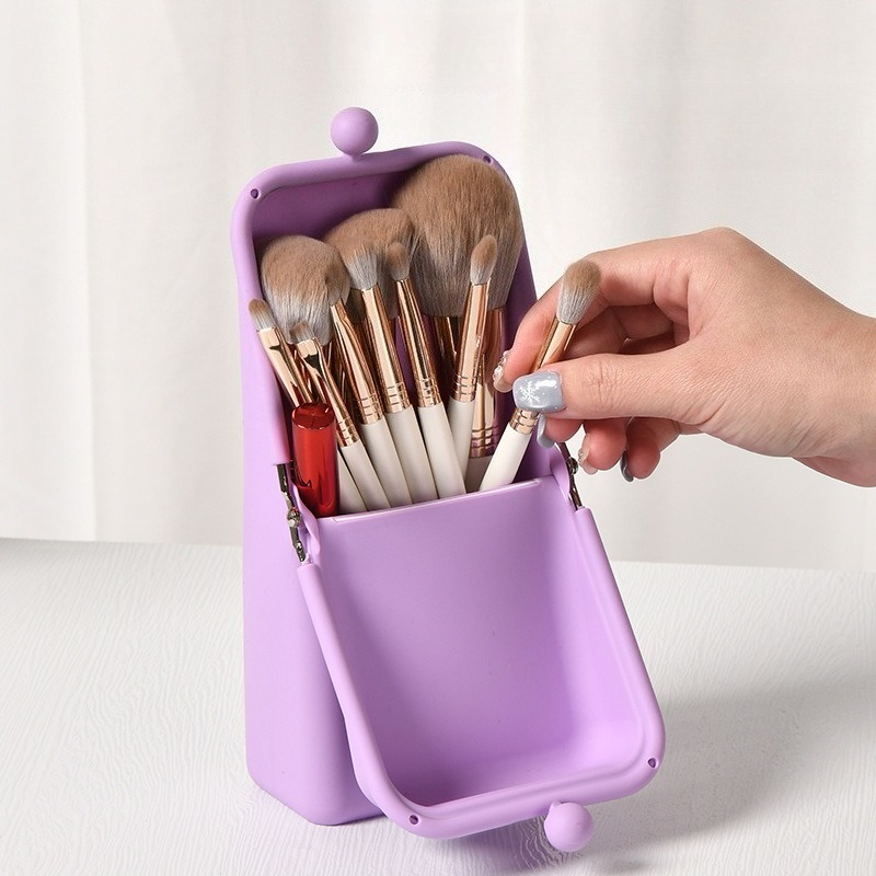 1pcs Silicone Makeup Brush Sto - Beauty Preservation Makeup Bag avis et prix