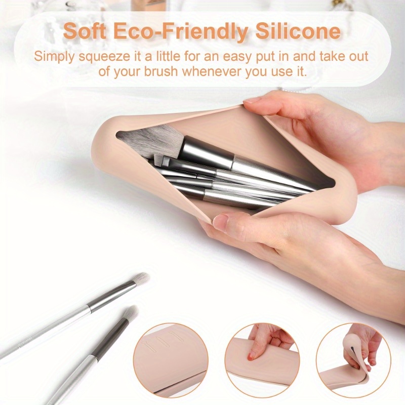 Travel Makeup Brush Holder,Sil - Makeup Beauty Ro avis et prix