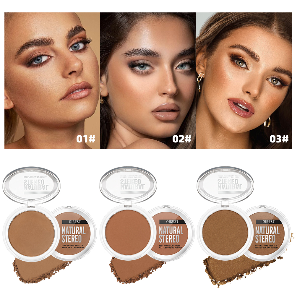 QIBEST 3 Colors Highlighter Br - Beauty Makeup Palette avis et prix