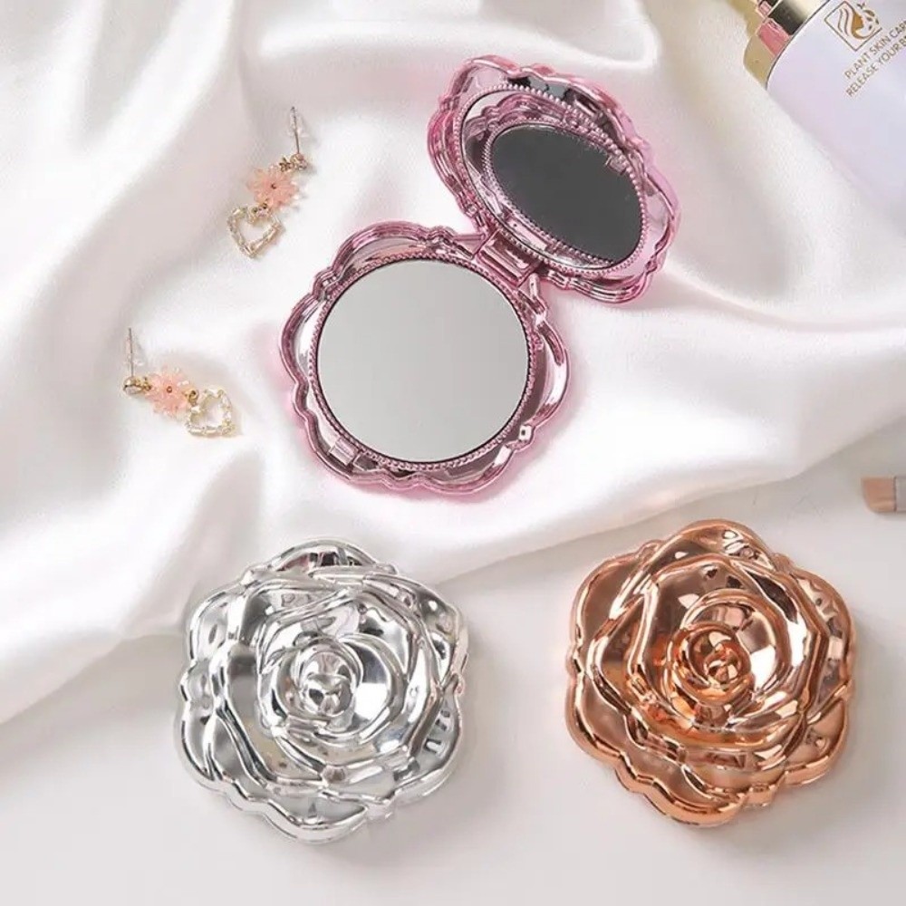 Elegant Round Rose Flower Mirr - Beauty Rose Makeup avis et prix