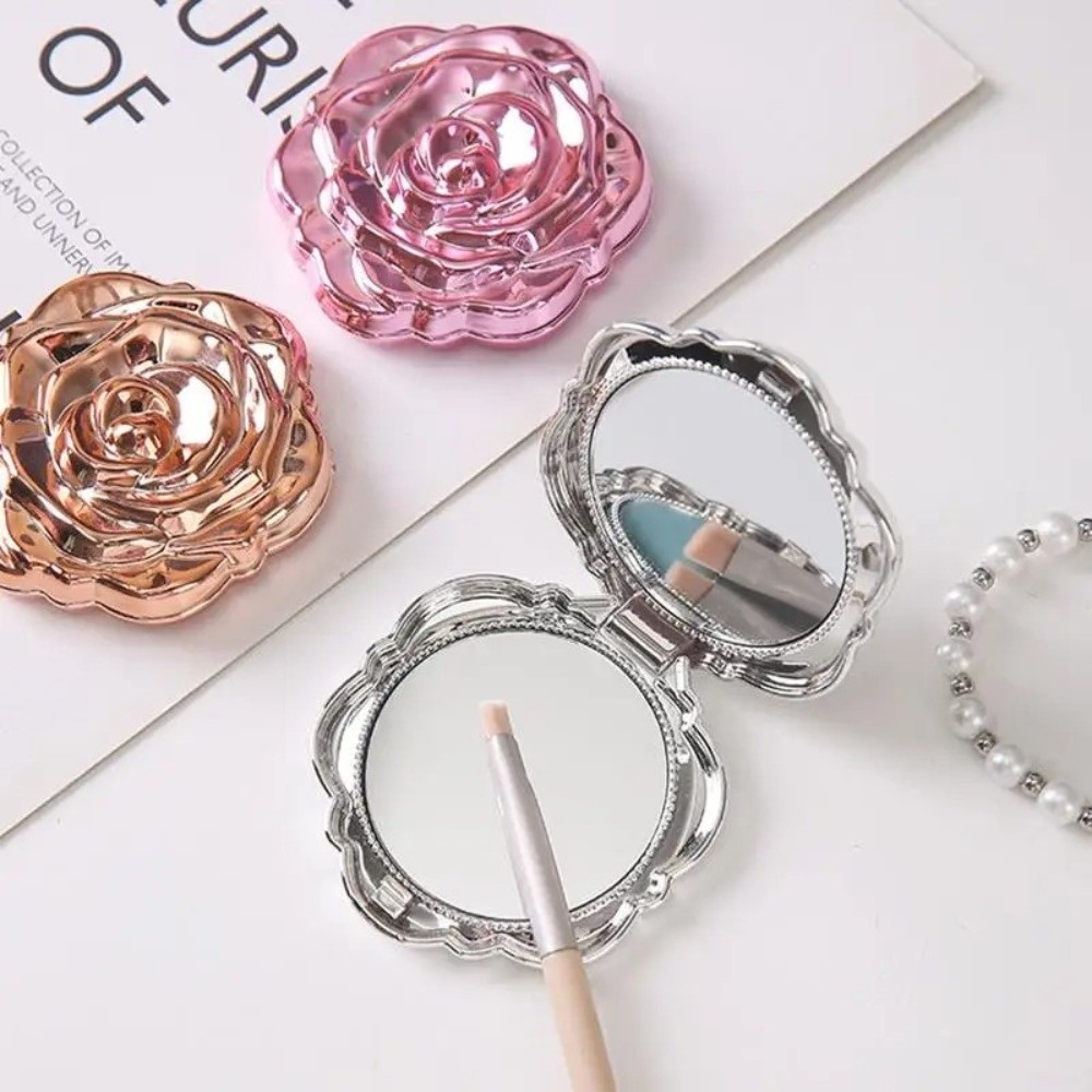 Elegant Round Rose Flower Mirr - Beauty Rose Makeup avis et prix