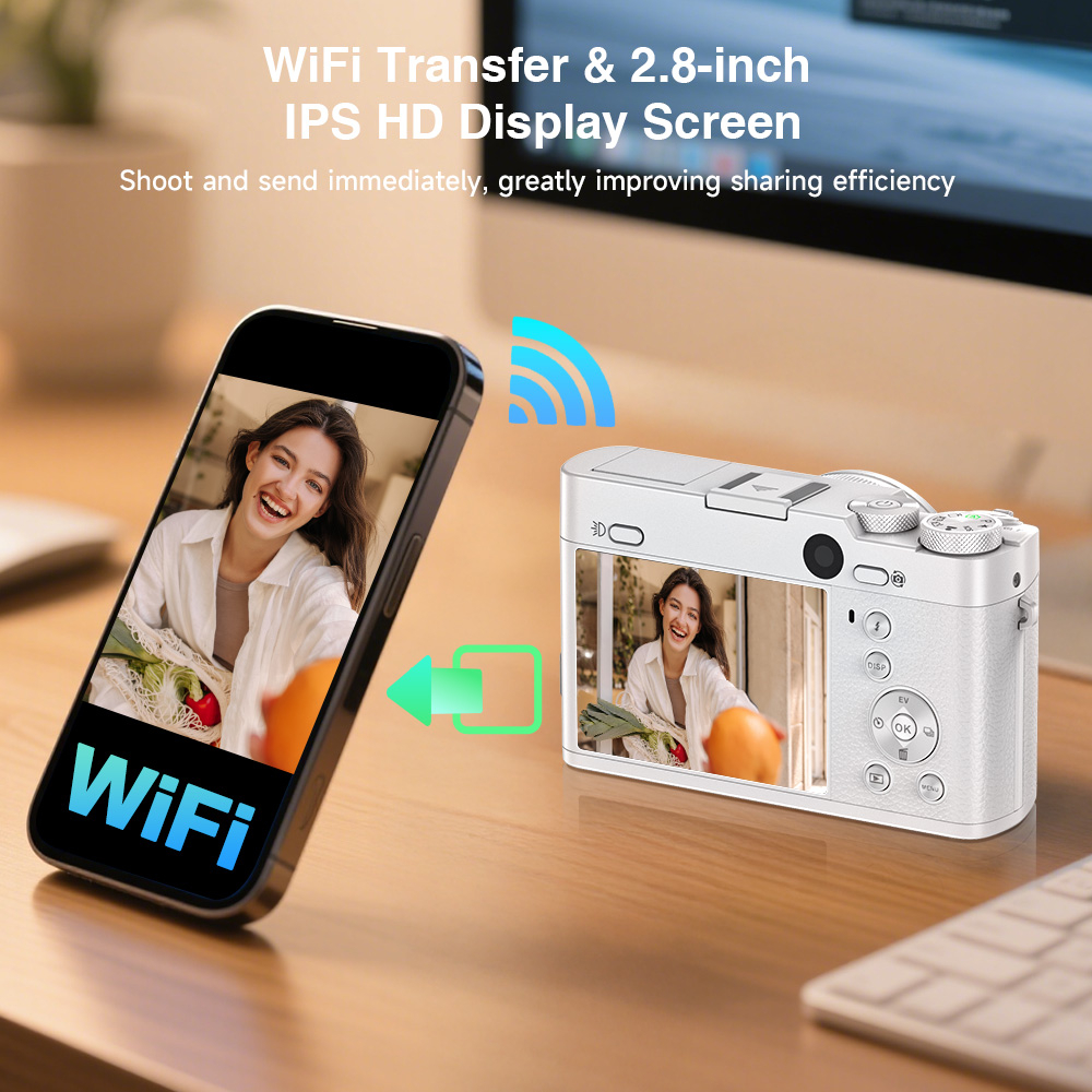 5K 64MP WiFi Digital Camera, 6 - Beauty Makeup Camera App avis et prix