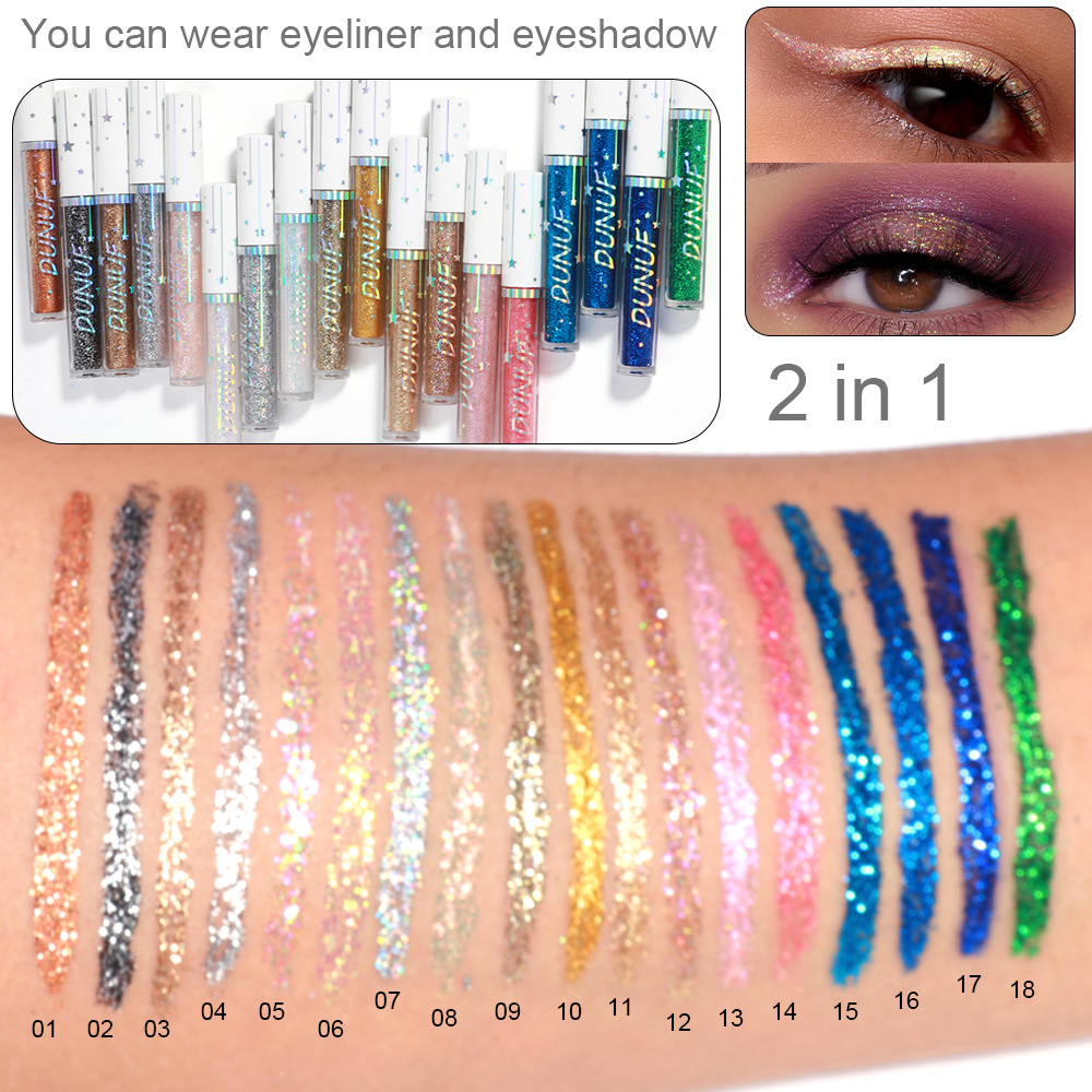 6 Pcs Glitter Eyeliner Set Gol - Beauty Makeup Events avis et prix