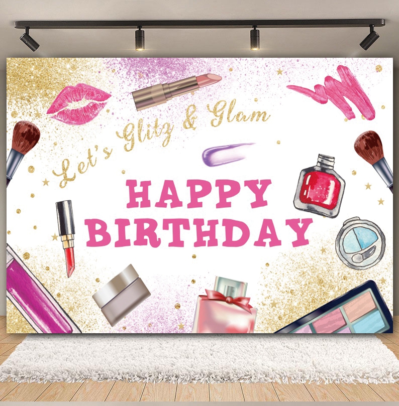 Spa Party Backdrop for Photogr - Beauty Makeup Girl Photo avis et prix