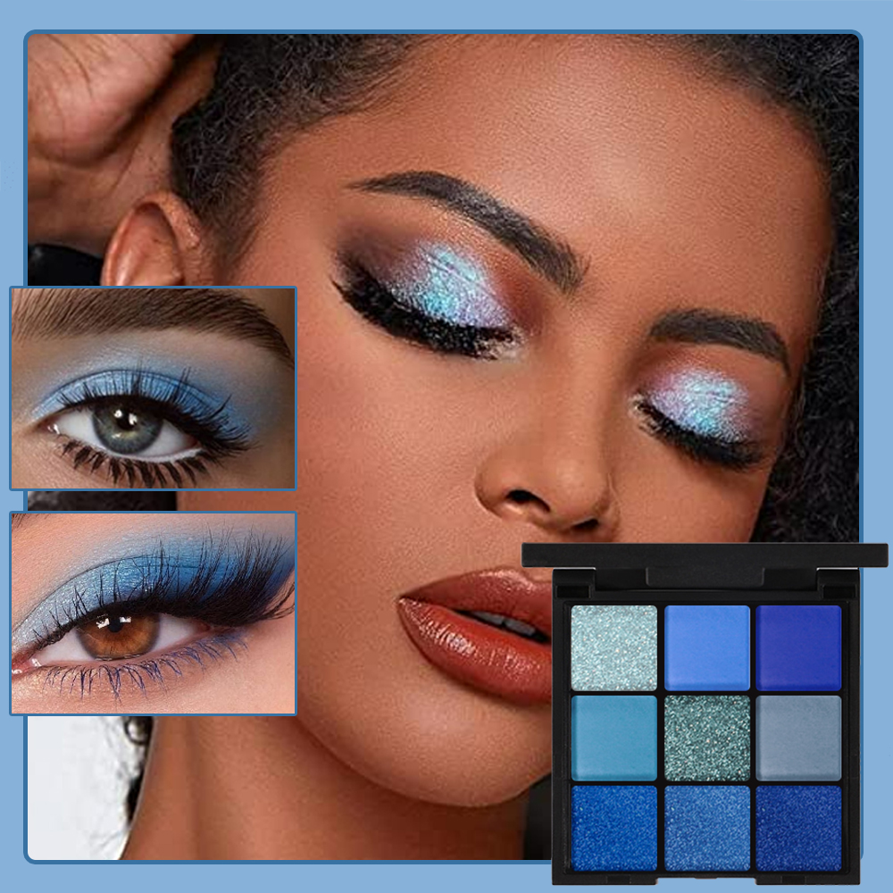 9 Color Eyeshadow Palette Blue - Beauty Makeup Palette avis et prix