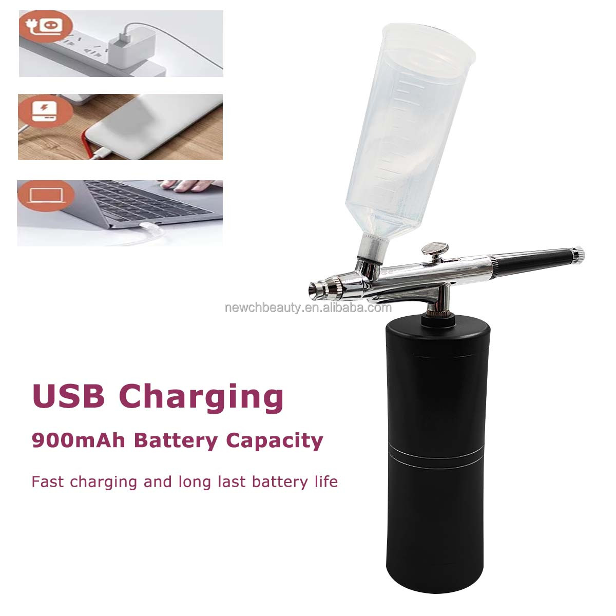 Cordless Airbrush Kit with Com - Makeup Beauty Ro avis et prix