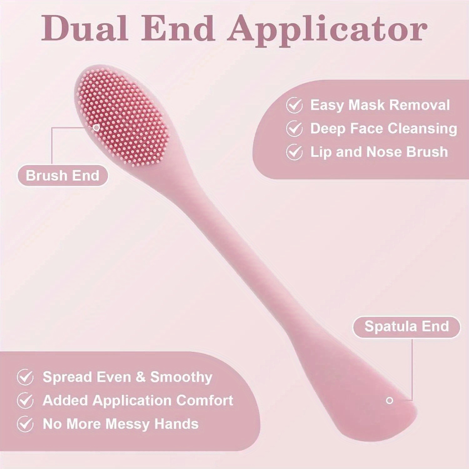 Double Head Facial Mask Brush  - Makeup Beauty Ro avis et prix
