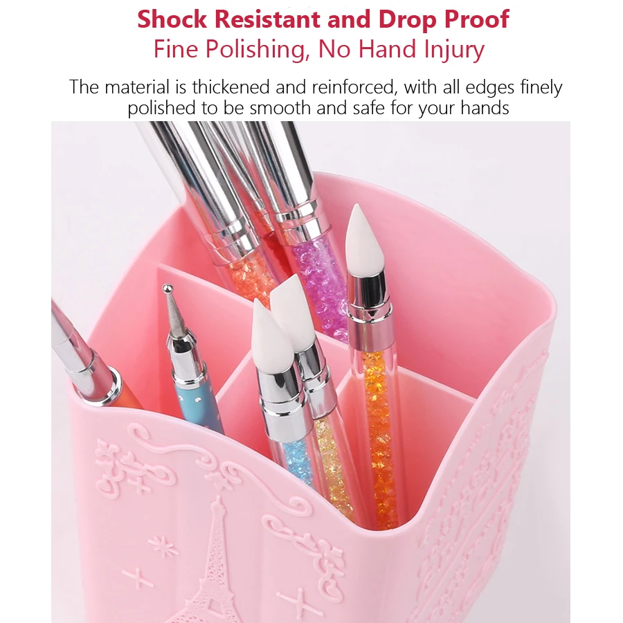 4-Compartment Nail Art Brush H - Beauty Home Makeup avis et prix