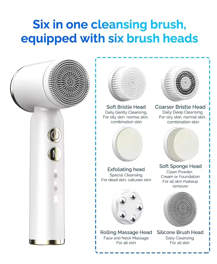 Electric Silicone Face Wash, U - Electric Face Cleanser Brush avis et prix