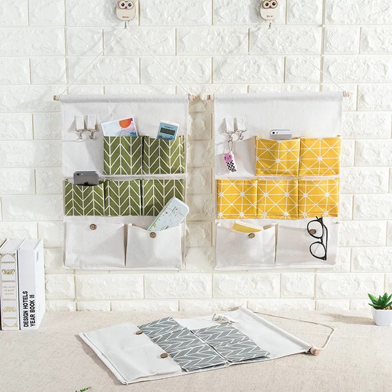 7 Pockets Linen Storage Bags H - Beauty Preservation Makeup Bag avis et prix