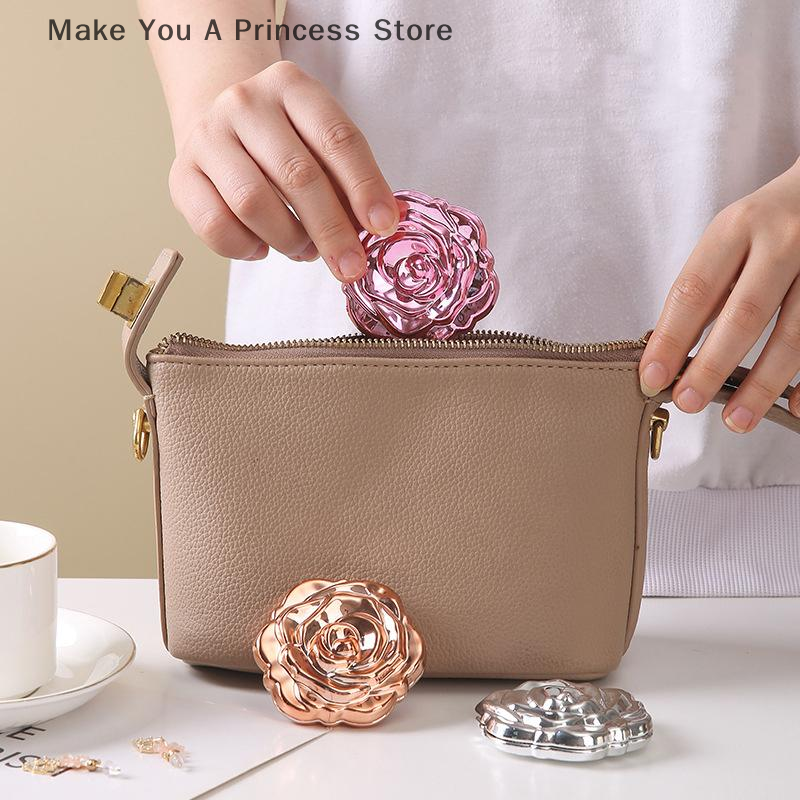 Portable Mini Mirror Retro Ros - Beauty Rose Makeup avis et prix