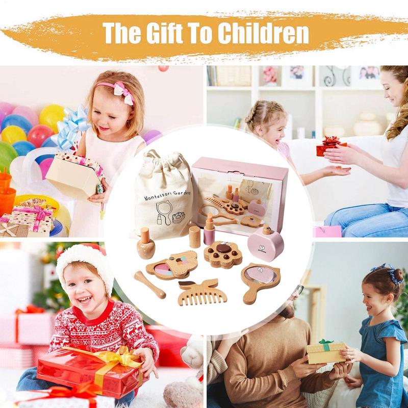 Wooden Makeup Toy Set Early Le - Beauty Makeup Kit For Girls avis et prix