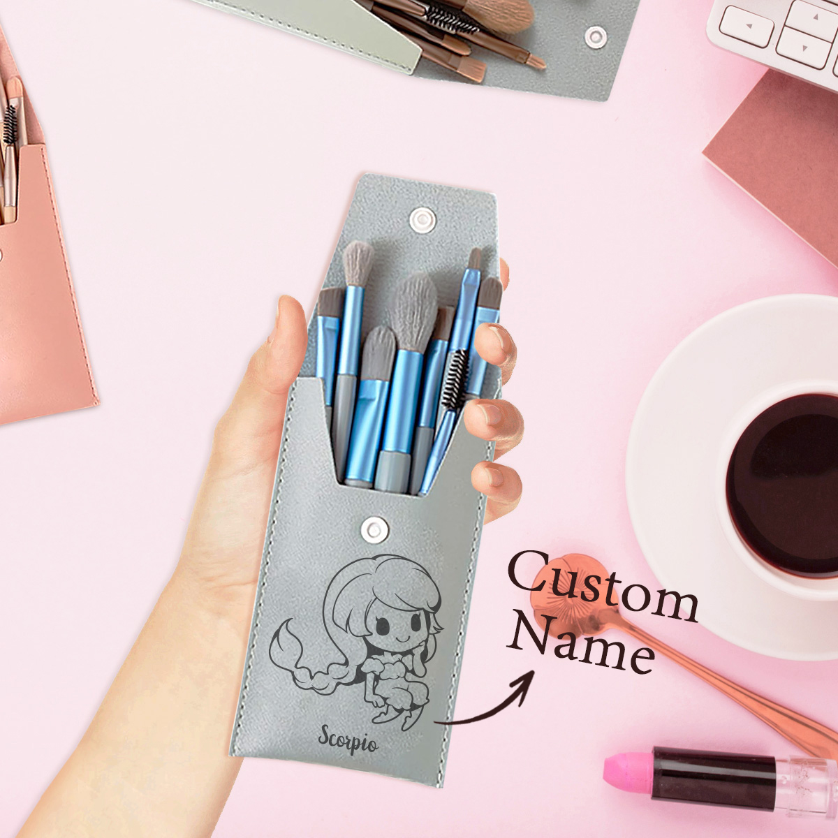 1pc Custom Name Makeup Brush,  - Beauty Makeup Names avis et prix