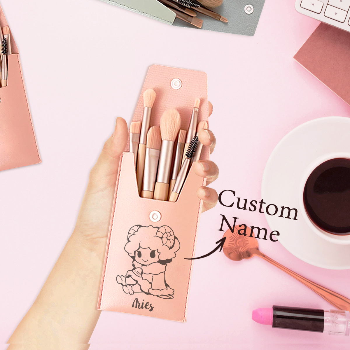 1pc Custom Name Makeup Brush,  - Beauty Makeup Names avis et prix