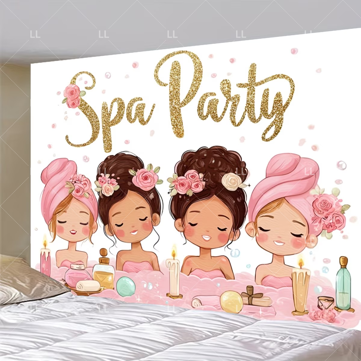 Pink Beauty Makeup Spa Backdro - Beauty Makeup Girl Photo avis et prix
