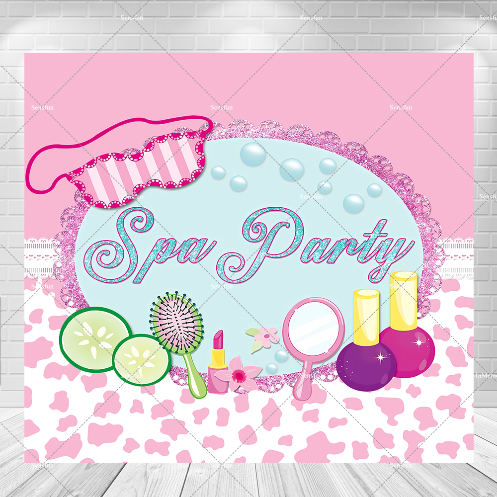 Spa Party Theme Backdrop for P - Beauty Makeup Girl Photo avis et prix