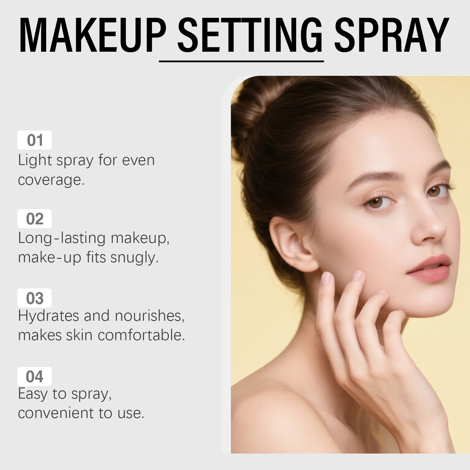 Make-Up Setting Spray Mattifyi - Beauty Makeup Fixer Natural avis et prix