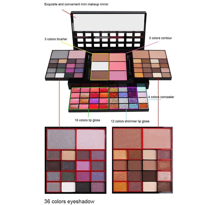 40/74/78 Colors Glitter Eyesha - Beauty Makeup Palette avis et prix