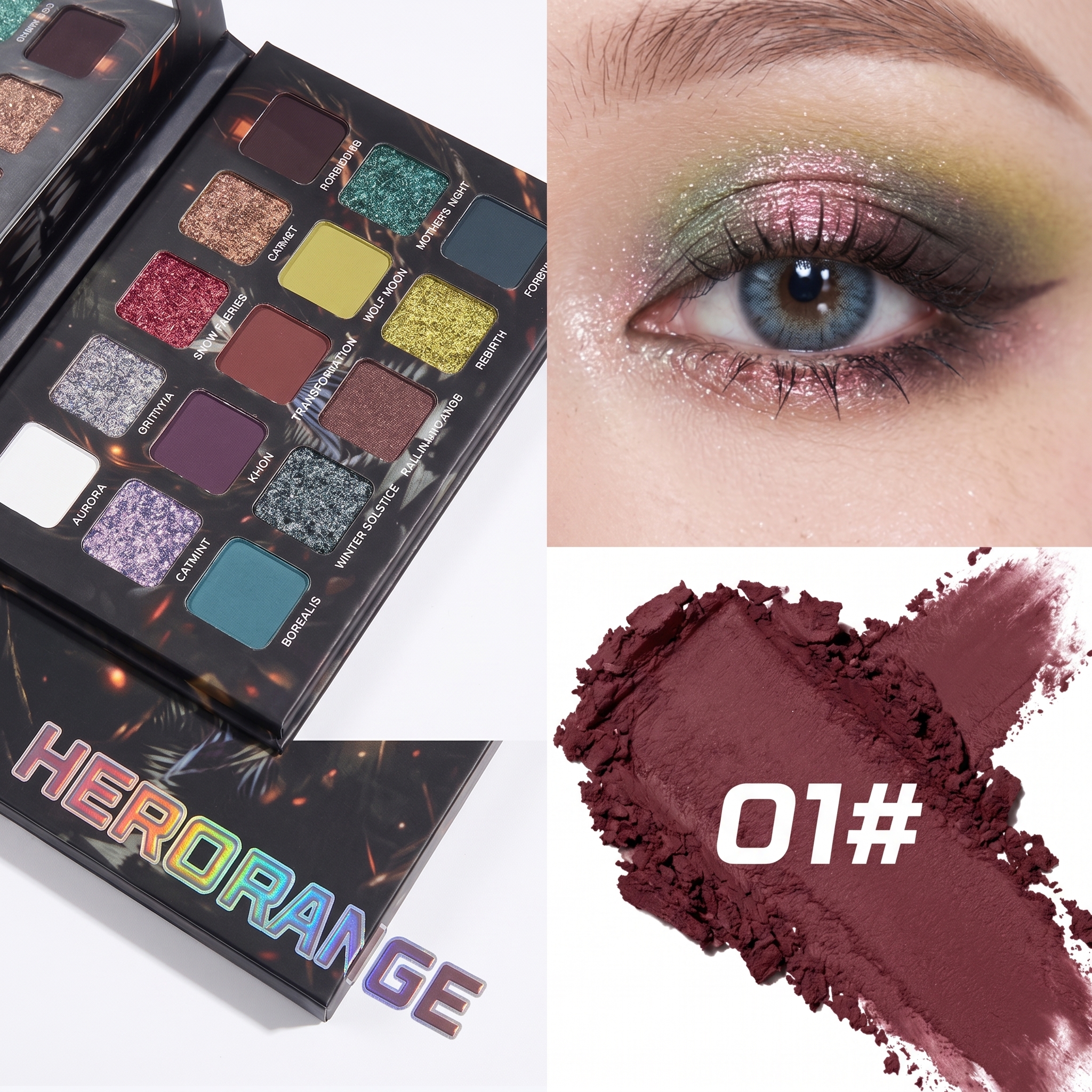 Herorange 15 Shades Eyeshadow  - Beauty Makeup Palette avis et prix