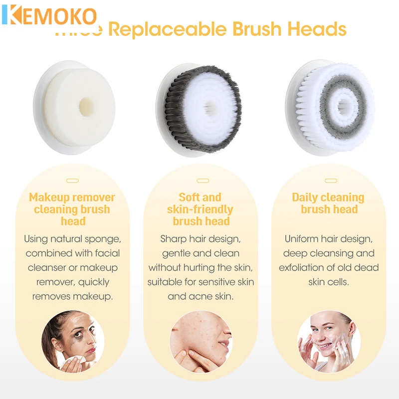 3 IN 1 Ultrasonic Facial Clean - Electric Face Cleanser Brush avis et prix