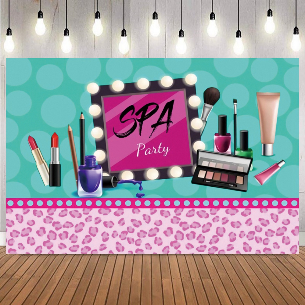 Spa Party Themed Backdrop for  - Beauty Makeup Girl Photo avis et prix