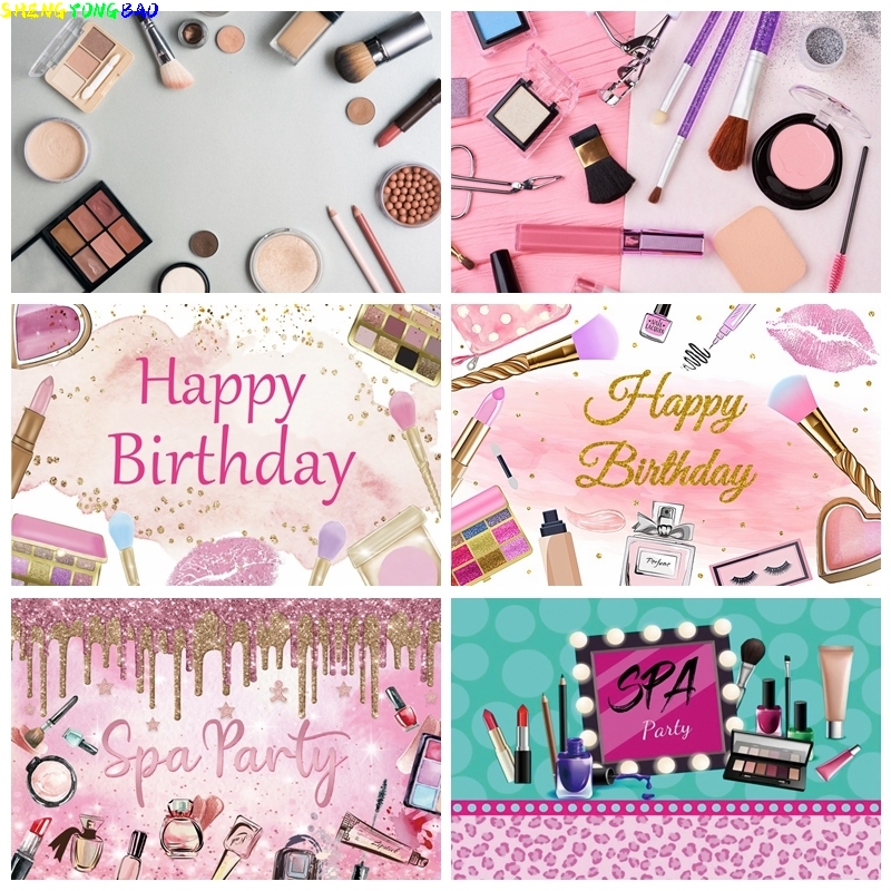 Spa Party Themed Backdrop for  - Beauty Makeup Girl Photo avis et prix