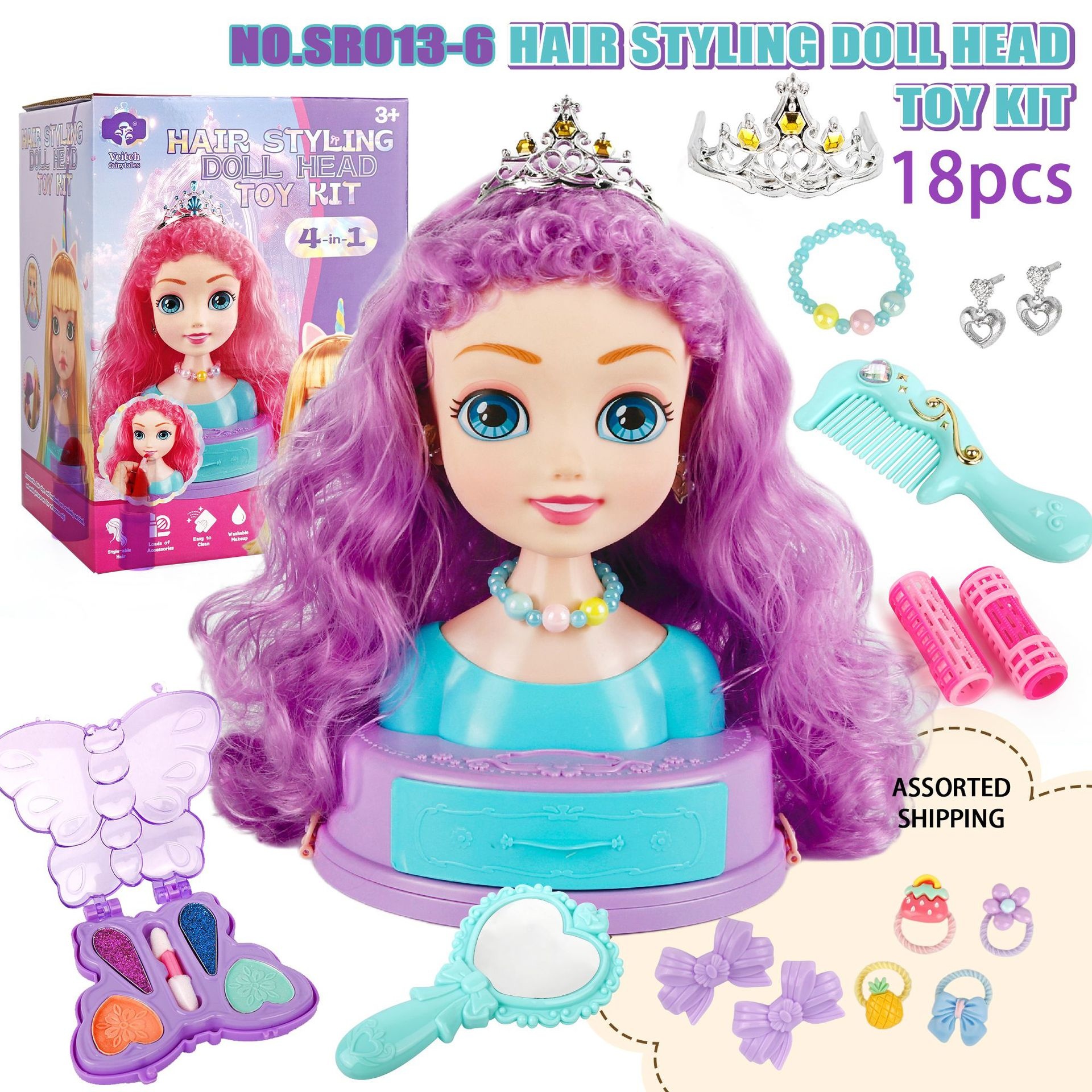 Hair Styling Doll Head Makeup  - Beauty Makeup Kit For Girls avis et prix