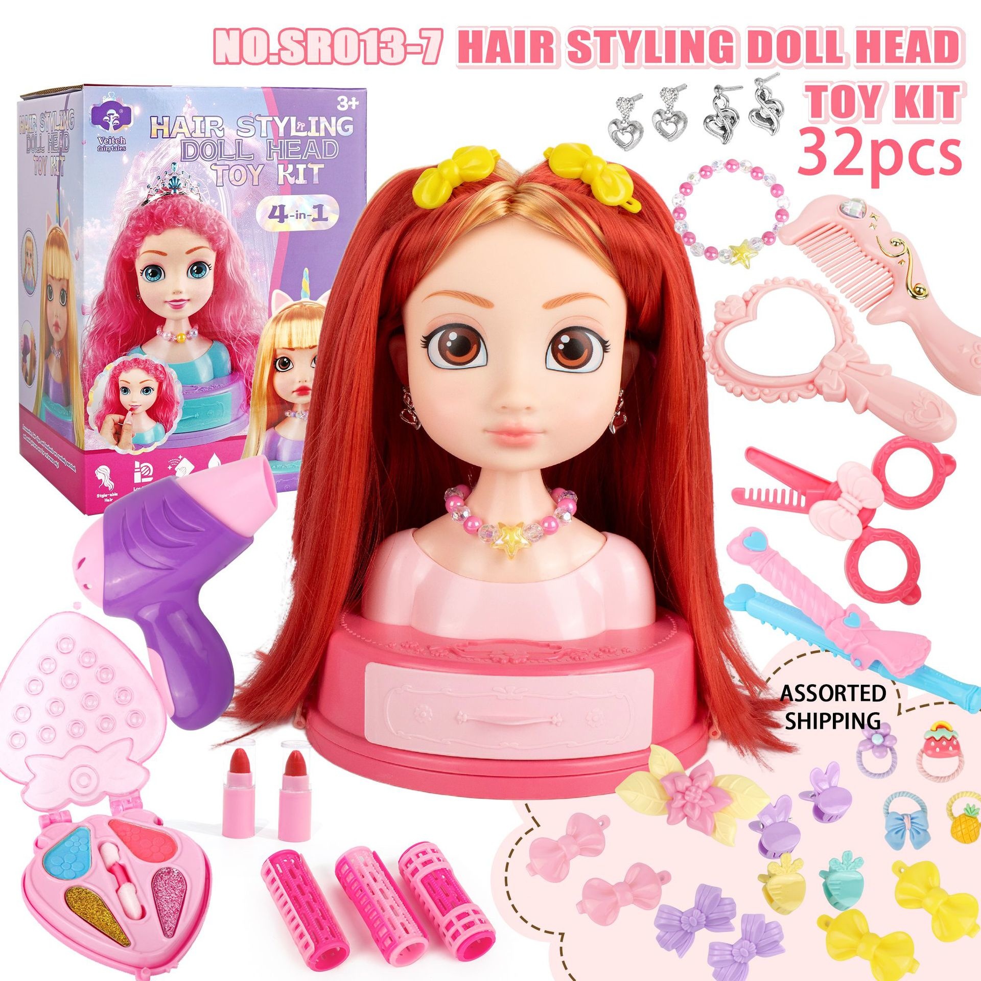 Hair Styling Doll Head Makeup  - Beauty Makeup Kit For Girls avis et prix
