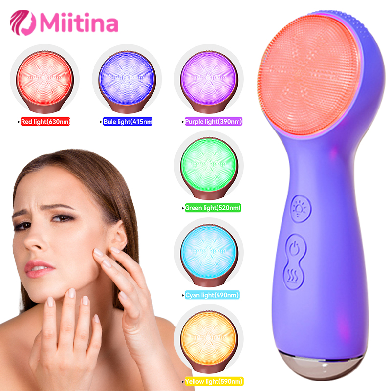 3 In 1 7 Colors LED Silicone F - Electric Face Cleanser Brush avis et prix