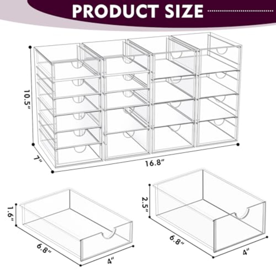 Acrylic Makeup Organizer with, - Beauty Makeup Palette avis et prix