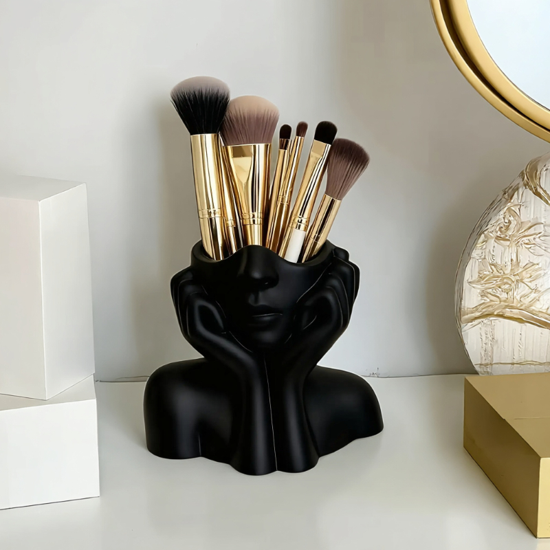 Face Shape Makeup Brush Holder - Makeup Beauty Ro avis et prix