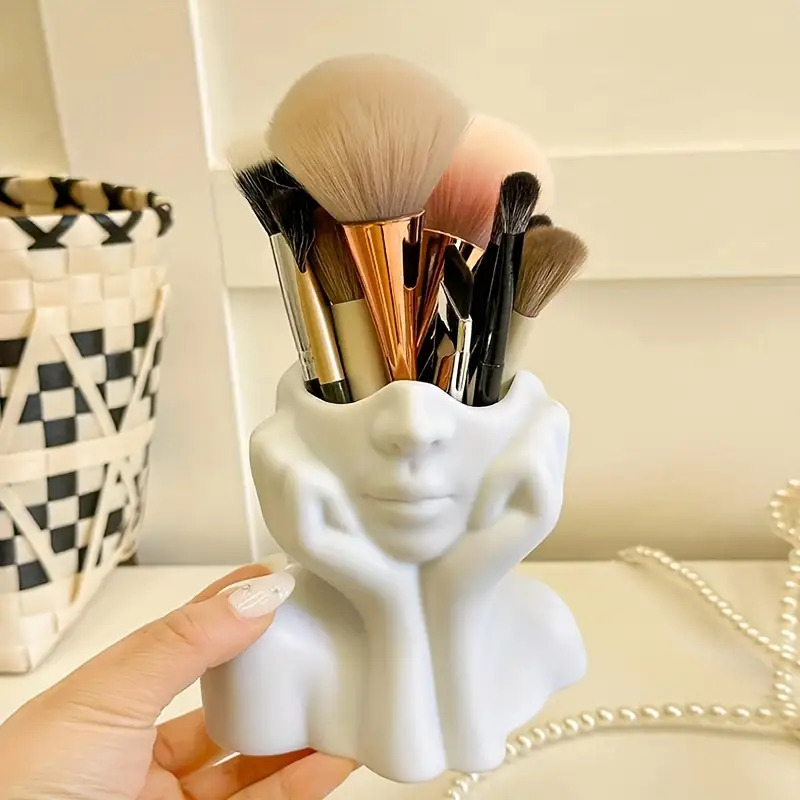 Face Shape Makeup Brush Holder - Makeup Beauty Ro avis et prix
